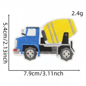 Yellow engineering vehicle cloth sticker 3#
