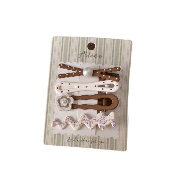 oly-b0431e4770169a5790aa33e45bd0e0f3 Wholesale French Vintage Floral Hair Clips Acrylic Pearl Handmade Set of 4 Hair Accessory for Resale