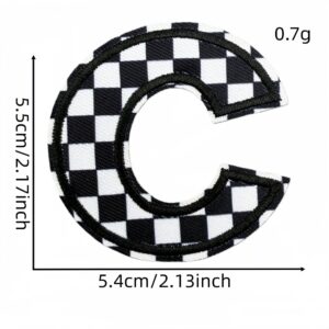 Checkerboard letter patch C
