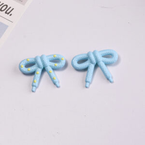 Blue single-sided bow tie