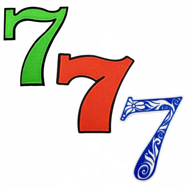 oly-b05dbe767ee9a9de3030bab872307fdd Wholesale Embroidered Number 7 Patch Iron-On Cloth Sticker DIY Craft Accessory for Clothing Decoration