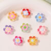 oly-b0683dcfd02e8e8b894680988017680f Wholesale Cute Flower Transparent Acrylic Beads for DIY Phone Chain Bag Charm Mixed Colors Fashion Accessories