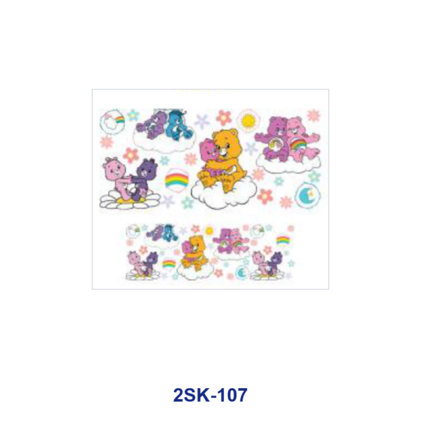 Wholesale 8pcs Cute Bear Mini Cup Keychain Sticker