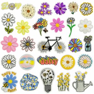 oly-b076cc8f84f68268f7727b3d62543bd6 Wholesale Trendy Cartoon Embroidered Patch Colorful Flower Cloth Sticker for Clothing Decoration