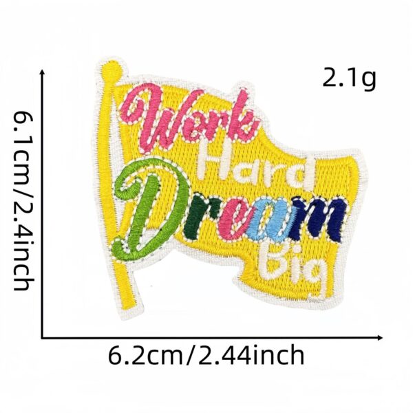 Wholesale Colorful Cartoon English Alphabet Embroidered Patches Decorative Fashion Accessory for Clothing Gift Resale