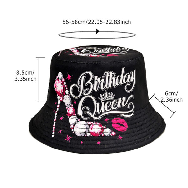 Wholesale Double Sided High Heels Pattern Bucket Hat Sun Protection Fashion Accessory
