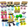 oly-b087546c42d00821937dd196abb1457f Wholesale Novelty Acrylic Earrings with Cow, Rainbow, UFO Motifs Party Jewelry Accessory