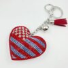 oly-b08777f0921c4da8ce92e0f4e1a19d44 Wholesale Rhinestone Heart Bag Charm Keychain with Tassel, Decorative Car Key Accessory