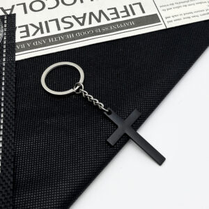 Black round buckle