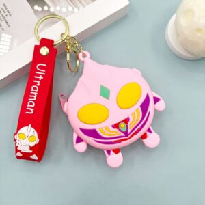 Coin purse-ultraman-(leather rope)-pink