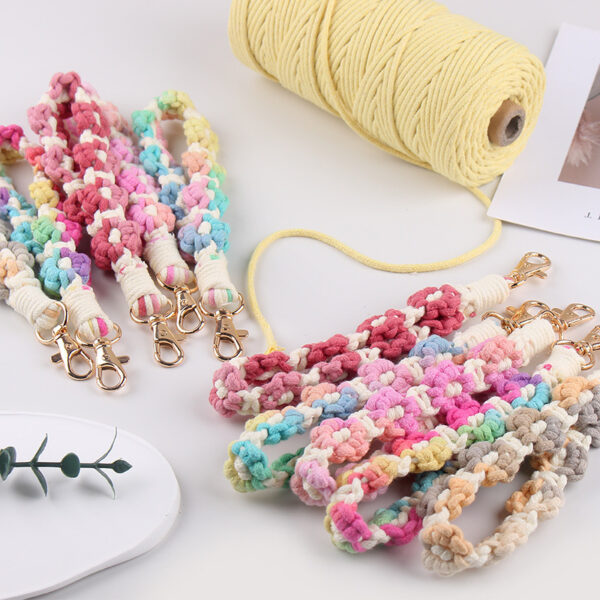 Wholesale Korean Style Hand Woven Keychain Fashion Accessory Boutique Resale Gift
