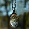 oly-b0a85b15d510a9594dd5602ee8ca46ed Wholesale Vintage Dandelion Seed Wish Oval Glass Pendant Necklace, Fashion Jewelry Accessory for Everyday Wear Gift