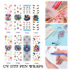 oly-b0bb4243c49d2fcf005e4255f8e1be4a Wholesale 2/8/16pcs Graffiti Superhero Bat Pumpkin Heart Cartoon Series UV DTF Pen and Bookmark Stickers OLY Exclusive