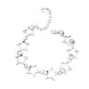 Wholesale Hollow Five-Point Star Bracelet Trendy Gothic Zinc Alloy DIY Hand Jewelry for Women Everyday Wear