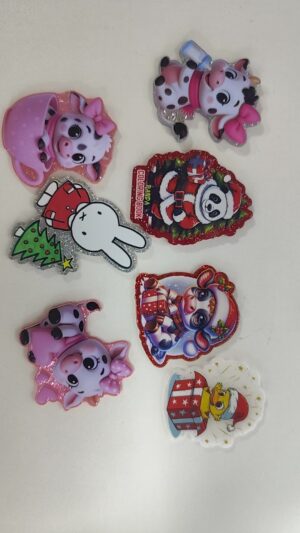 oly-b0bf14a82c03a1462a7bfd7856741e19 Wholesale 30pcs Animal Series Random Series Acrylic Flat Back Mbellishments Suitable for DIY Badge Reels Phone Holders