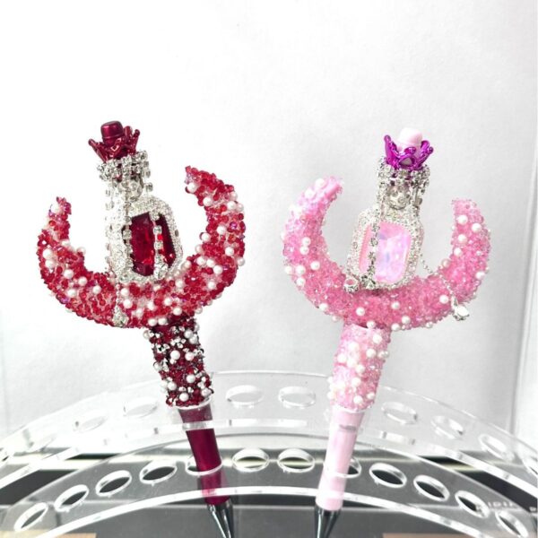 oly-b0c87f0b1bd4ae0d1cf5539988d38379 Wholesale Trendy Moon Boat Beaded Pen Colorful Sugar Design Chic Writing Accessory