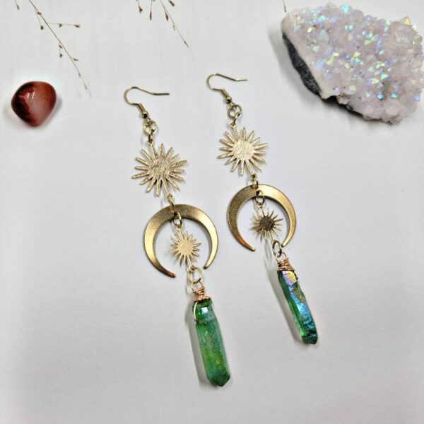 oly-b0e31d7e55fdfcfc143efbfa0e035bf7 Wholesale Moon Sun Design Alloy Earrings Trendy Fashion Accessory Gift for Party
