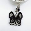 Wholesale Rhinestone Tassel Dog Keychain Stylish Bag Charm Gift
