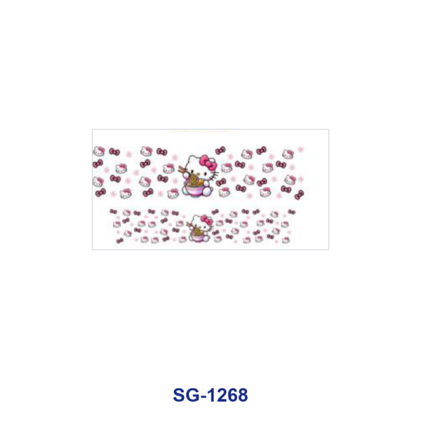 oly-b0e73069d42eb807f4a2d0074f519287 Wholesale 8pcs Mixed Black White Cartoon Mouse Pink Bow White Cat Blue Alien Creature Berry Cartoon Girl Donut Print 3oz Cup Stickers Wrap OLY Exclusive