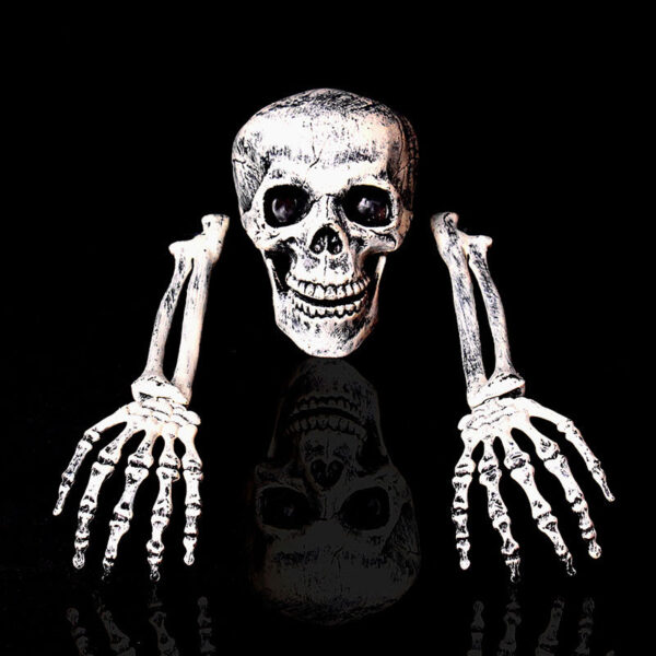 Wholesale Halloween Skeleton Skull Decorative Prop Plastic Party Accessory Gift