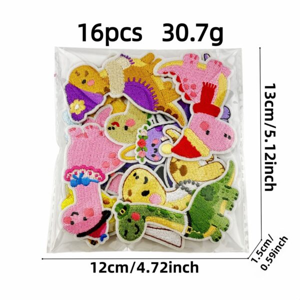 oly-b0f8ffcb26c4515fac8608bf3d573b60 Wholesale Cartoon Dinosaur Embroidered Patches Kids Clothing Decoration Gift Resale