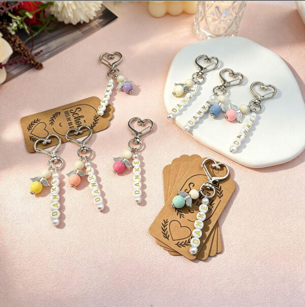 Wholesale Alloy Cute Love Angel Keychain Pendant Cross Crown Roman Numerals Designs Gift for Wedding, Baptism, Birthday, Resale