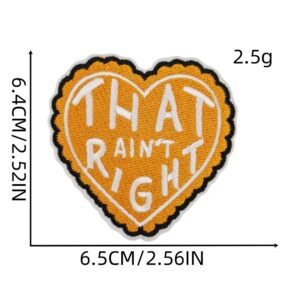 Yellow love cloth patch 4#