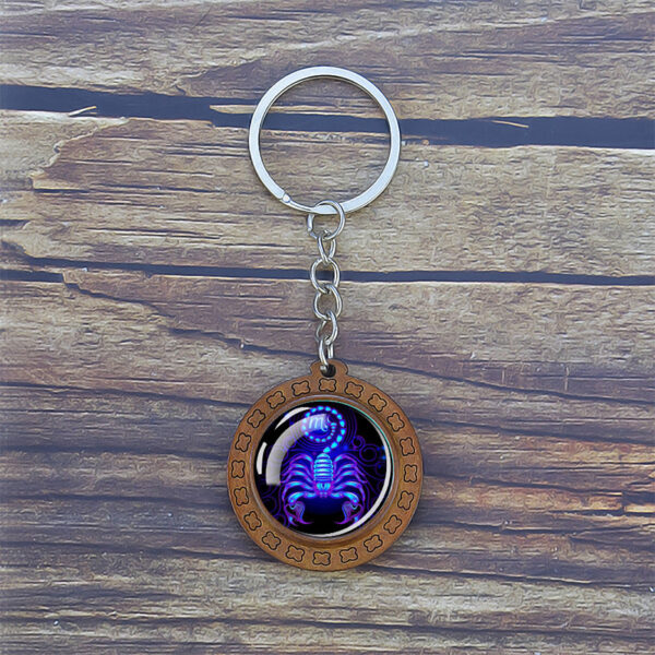 Wholesale Retro Zodiac Keychain Trendy Car Key Accessory for Gift or Resale