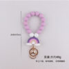 oly-b125c8a16643bd87d0f2693d0f0df276 Wholesale Silicone Rainbow Beaded Keychain Fashion Accessory for Keys Bag and Gift