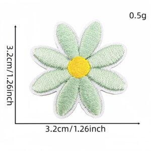 Bean green medium-sized floral fabric patch #23