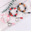 oly-b13e49539917fd52423a83b7890c45e9 Wholesale Design DIY Wrist Keychain Red Silicone Beaded Tassel Key Ring Accessory for Birthday Gifts