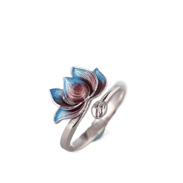 Wholesale Vintage Cloisonné Open Ring, Fashion Jewelry Accessory Boutique Resale Gift