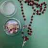 oly-b1482283d8d04209e86950c1d0001c81 Wholesale Wooden Cross Rosary Necklace Ball Chain Pendant Trendy Jewelry Accessory