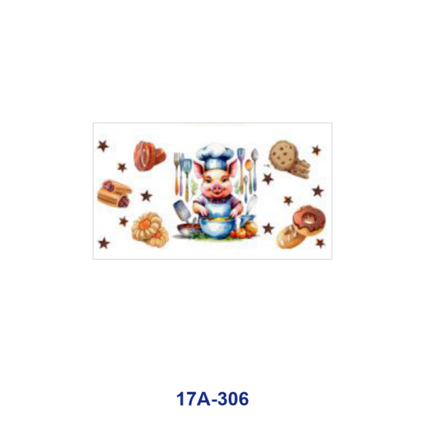 oly-b155eb634481f3ac42e1bf6bea361c08 Wholesale 5pcs Summer Daily Cute Cartoon Pig Gardening Reading Skating Bath Baking Mixed Decor Prints 16oz Cup UV DTF Wraps