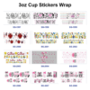 oly-b15a5b5fbd7f937b0b992c8b3acd3aa0 Wholesale 8pcs Fashion Graphic Awareness Slogan Print 3oz Cup Stickers Wrap OLY Exclusive