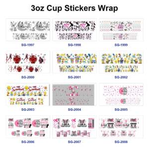 oly-b15a5b5fbd7f937b0b992c8b3acd3aa0 Wholesale 8pcs Fashion Graphic Awareness Slogan Print 3oz Cup Stickers Wrap OLY Exclusive