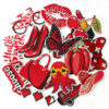 oly-b16511e625e95ecbd221bd622faa2f11 Wholesale Romantic Couple DIY Embroidered Cloth Patch 16-Piece Set Polyester for Coat Decoration Party Gift