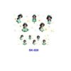 Wholesale 8pcs Watercolor Fairytale Maiden Heart Snow Rose Bow Mixed Decor Mini Cup Keychain Sticker OLY Exclusive