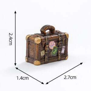 5 # Vintage leather suitcase / Retro luxury appliances