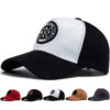 Wholesale Hip Hop Style Suede Baseball Cap with Leather Label Adjustable Red Sun Hat for Everyday Fashion Accessory