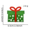 Wholesale Polyester Thread Christmas Cloth Stickers Santa Snowman Reindeer Decorative Patches Home Decor