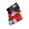 oly-b1d6d32bf86242b513582d2b59b0a51e Wholesale Christmas Cartoon Socks with Reindeer and Snowflake Pattern for Women Winter Casual Wear