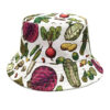 Wholesale Chic Double Sided Fisherman Hat Vegetable Pattern Sun Protection for Men Women