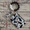 Wholesale Pastoral Style Beaded Bracelet Wallet PU Leather Keychain Fashion Accessory