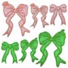 oly-b1f69cefa1dbb29b5b6417017433d6ef Wholesale Cartoon Glitter Bow Embroidered Patch Polyester Thread DIY Clothing Accessory