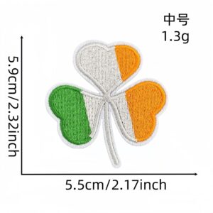 Green leaf medium cloth sticker 7#