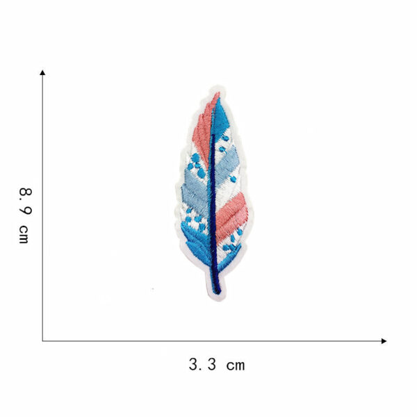oly-b20a69ed1d02bd33afc77b6f24b50578 Wholesale Embroidered Patches with Cactus and Feather Design 20 Models DIY Clothing Accessory