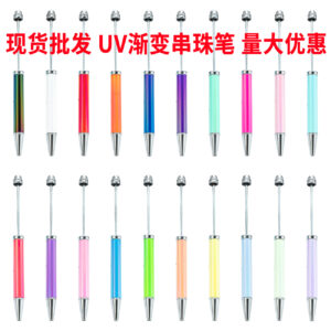 oly-b21a7631d613d9241bc4878ec278c033 Wholesale Gradient Beaded Ballpoint Pen Plastic DIY Creative Pen for Office Decor Gift Resale