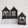 Wholesale Plastic Halloween LED Wind Lantern Castle Design Electronic Candle Party Decor