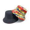 Wholesale Trendy Reversible Fisherman Hat Coconut Tree Print Sun Protection Fashion Accessory Beach Vacation